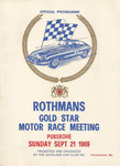 Programme cover of Pukekohe Park Raceway, 21/09/1969