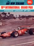 Programme cover of Pukekohe Park Raceway, 09/01/1971