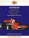 Programme cover of Pukekohe Park Raceway, 14/10/1973