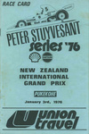 Programme cover of Pukekohe Park Raceway, 03/01/1976