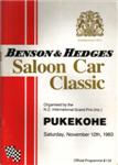 Programme cover of Pukekohe Park Raceway, 12/11/1983