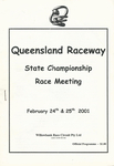 Programme cover of Queensland Raceway, 25/02/2001