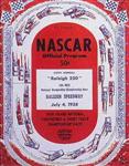 Programme cover of Raleigh Speedway, 04/07/1958