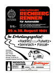 Programme cover of Rechberg Hill Climb, 30/08/1981