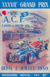 Programme cover of Reims, 02/07/1950