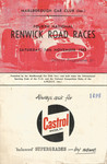 Programme cover of Renwick Street Circuit, 16/11/1963