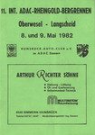Programme cover of Rheingold Hill Climb, 09/05/1982