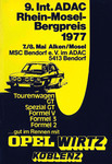 Programme cover of Rhein-Mosel Hill Climb, 08/05/1977