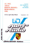 Programme cover of Rhein-Mosel Hill Climb, 26/04/1981