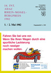 Programme cover of Rhein-Mosel Hill Climb, 02/05/1982