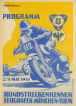 Programme cover of München-Riem, 03/05/1951
