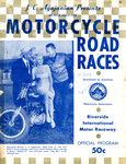 Programme cover of Riverside International Raceway (CA), 14/09/1958