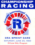 Programme cover of Riverside International Raceway (CA), 25/06/1960