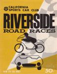 Programme cover of Riverside International Raceway (CA), 26/02/1961