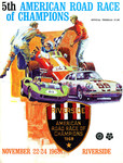 Programme cover of Riverside International Raceway (CA), 24/11/1968