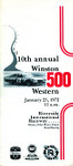 Brochure cover of Riverside International Raceway (CA), 23/01/1972