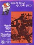 Programme cover of Riverside International Raceway (CA), 24/03/1974