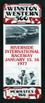 Brochure cover of Riverside International Raceway (CA), 16/01/1977