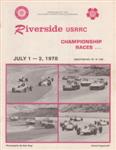 Programme cover of Riverside International Raceway (CA), 02/07/1978