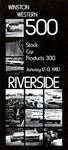 Brochure cover of Riverside International Raceway (CA), 13/01/1980