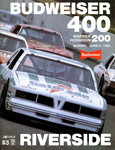 Programme cover of Riverside International Raceway (CA), 05/06/1983