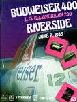 Programme cover of Riverside International Raceway (CA), 02/06/1985