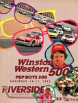 Programme cover of Riverside International Raceway (CA), 17/11/1985