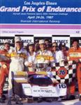 Programme cover of Riverside International Raceway (CA), 26/04/1987
