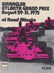 Programme cover of Road Atlanta, 31/08/1975