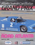 Programme cover of Road Atlanta, 06/04/1986