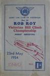 Programme cover of Rob Roy Hill Climb, 23/05/1954