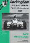 Programme cover of Rockingham Motor Speedway (GBR), 11/11/2001