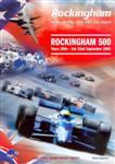 Programme cover of Rockingham Motor Speedway (GBR), 22/09/2001