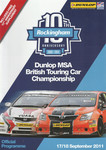 Programme cover of Rockingham Motor Speedway (GBR), 18/09/2011