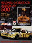Programme cover of Rockingham Speedway (USA), 23/10/1983