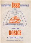 Programme cover of Rosice, 08/05/1966