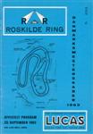 Programme cover of Roskilde Ring, 29/09/1963