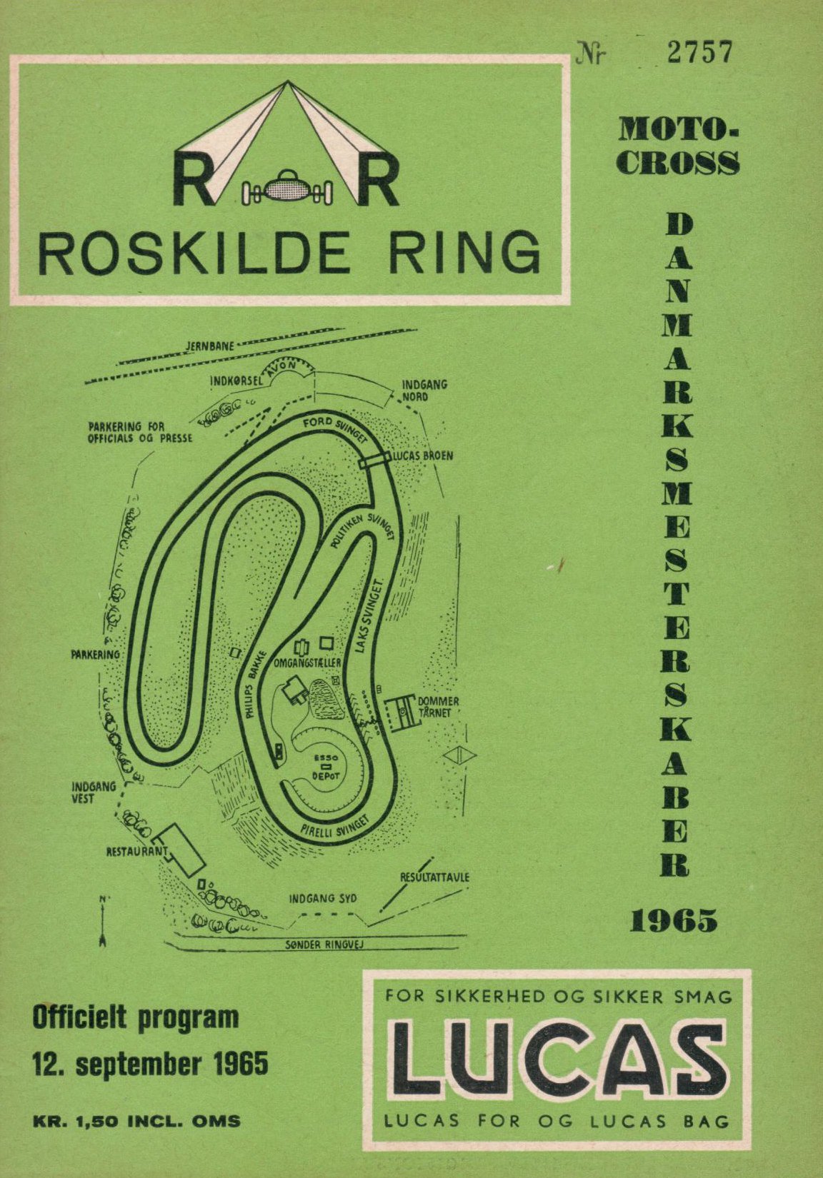 Motherland Slime Hammer Roskilde Ring | The Motor Racing Programme Covers Project