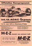 Programme cover of Rotenburg Hill Climb, 13/06/1976