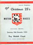 Programme cover of Roy Hesketh Circuit, 26/12/1953