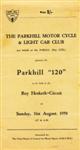 Programme cover of Roy Hesketh Circuit, 31/08/1958