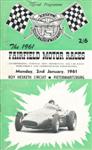 Programme cover of Roy Hesketh Circuit, 02/01/1961