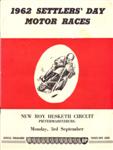 Programme cover of Roy Hesketh Circuit, 03/09/1962