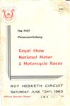Programme cover of Roy Hesketh Circuit, 22/06/1963
