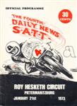 Programme cover of Roy Hesketh Circuit, 21/01/1973