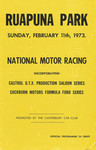 Programme cover of Ruapuna Park, 11/02/1973