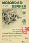 Programme cover of Ruhleben, 06/10/1929