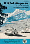 Programme cover of Rusel Hill Climb, 14/08/1960
