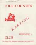 Programme cover of Rye House Kart Raceway, 25/04/1971