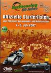 Programme cover of Sachsenring, 08/07/2007